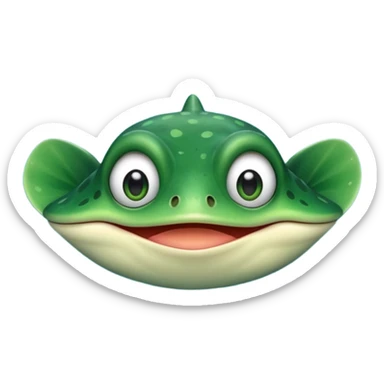 pepe the frog but as a stingray sticker