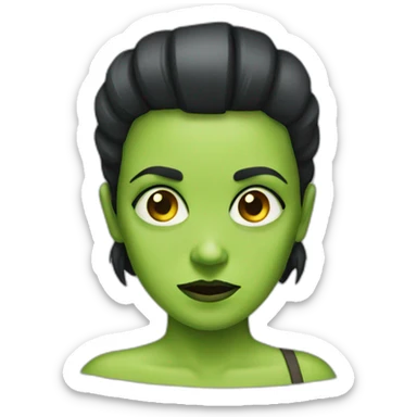 Female frankenstein sticker