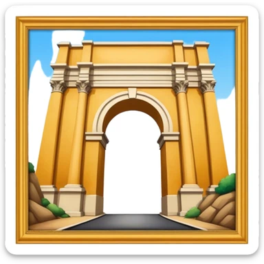 arco del triunfo con un pò di colore sticker
