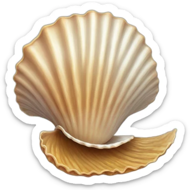 seashell mollusk sticker