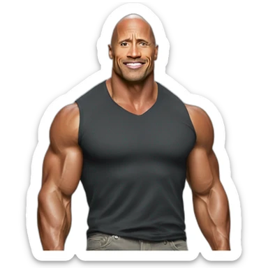 Meme dwayne Johnson sticker