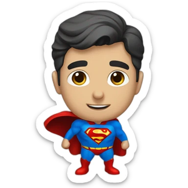 Superman con un teléfono  sticker