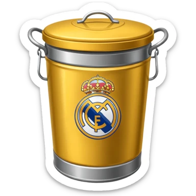 Real Madrid poubelle sticker