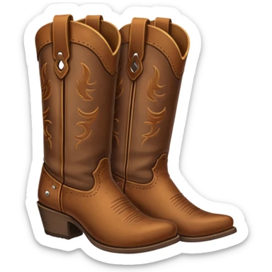 cowboy boots sticker
