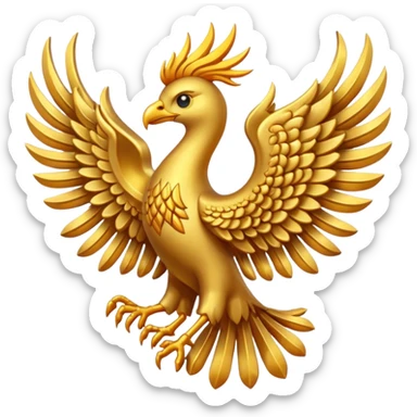 phoenix embelem/brosch sticker