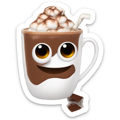 Hot chocolate sticker