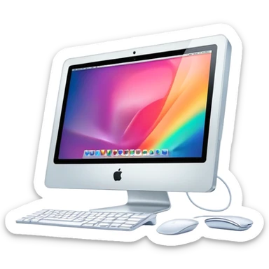 Apple iMac Y2K sticker
