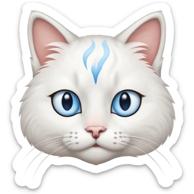 scratch cat from scratch.mit.edu,
he is very sad shedding 1 tear from his left eye sticker