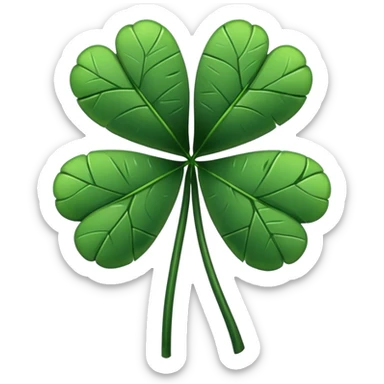 🍀The five-leaf clover that turned black sticker