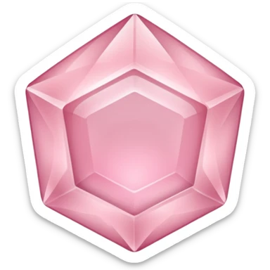 Crystal Rose Quartz sticker