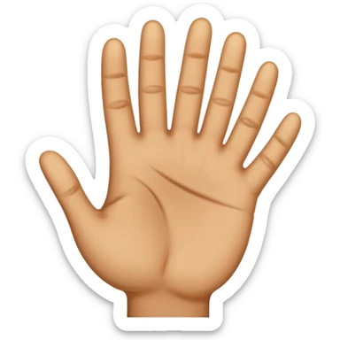 small hand palm sticker