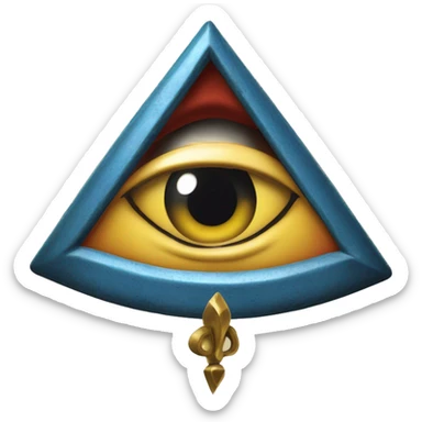 Draw an masonic "all-seeing eye" as 1930s-character design like “Rubber hose animation” such as Betty Boop, Looney Tunes Bosko, Cuphead video game sticker
