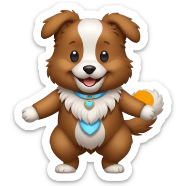 ik wil een hond die danst sticker