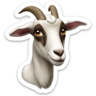 nubian goat sticker