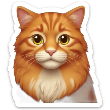Red cat sticker