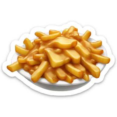 Poutine extra sauce sticker