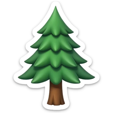 Fais le sapin plus petit, plus styé. Logo pour réseaux sociaux. sticker