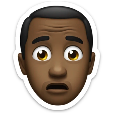 Crying p diddy sticker