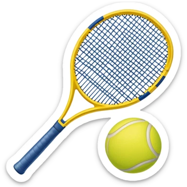 padel a racket with a yellow tennis ball sticker