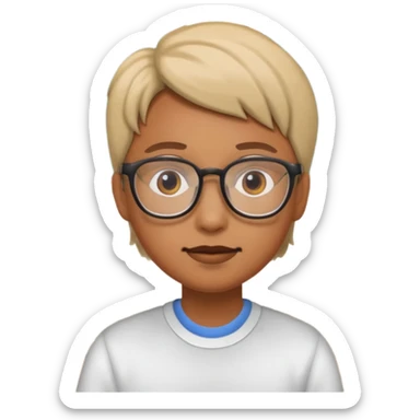 I am standing in the classroom. sticker