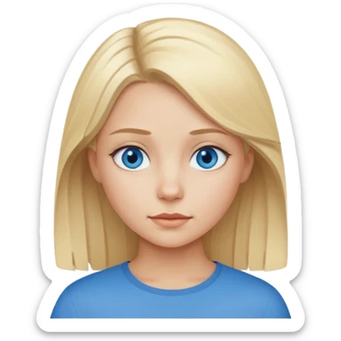scandinavian girl sticker