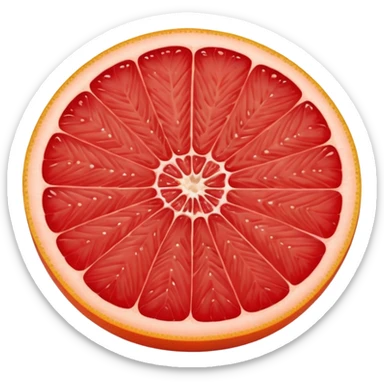 red grapefruit sticker