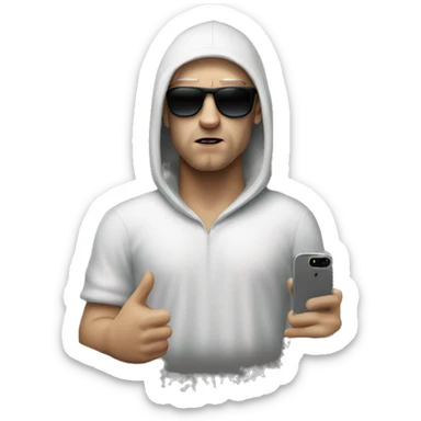 Eminem with the iPhone 16 pro Max  sticker