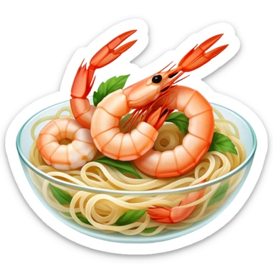 Shrimp thai glass noodle sticker