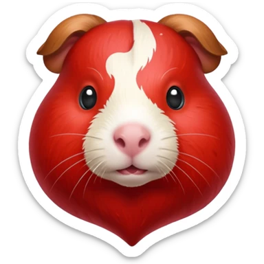 guineapig heart sticker