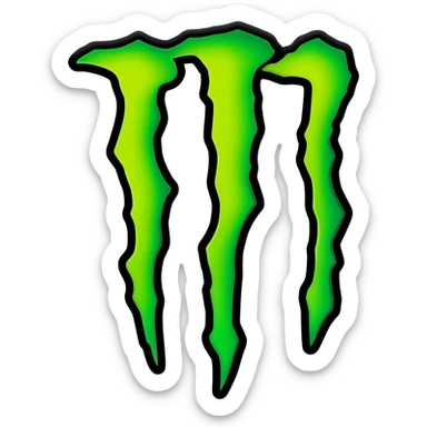 Monster Energy's logo sticker