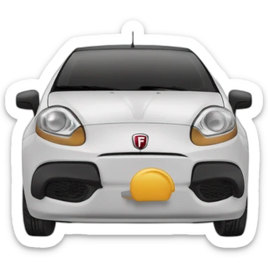 Fiat Grande punto nera sticker