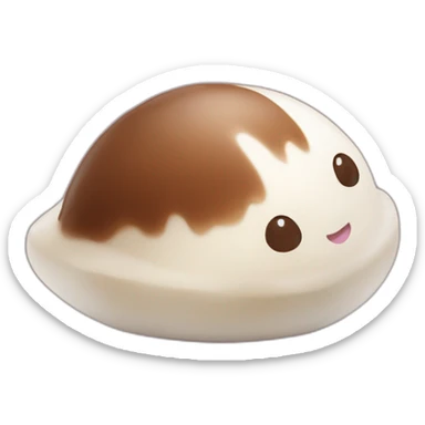 Mochi qui mange du chocolat sticker
