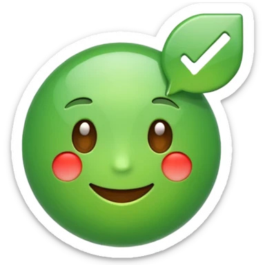 Можно смайлик галочки как в тикток sticker