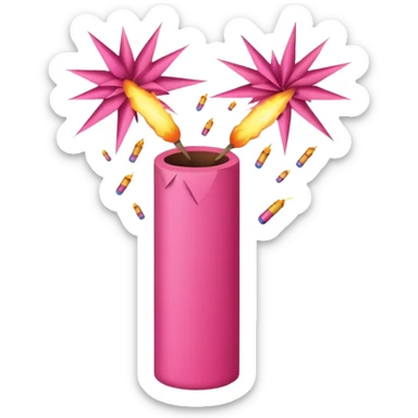 firecracker pinkl sticker