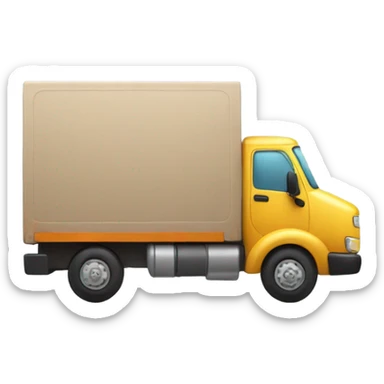 Moving truck with the words “woohoo” on the side sticker