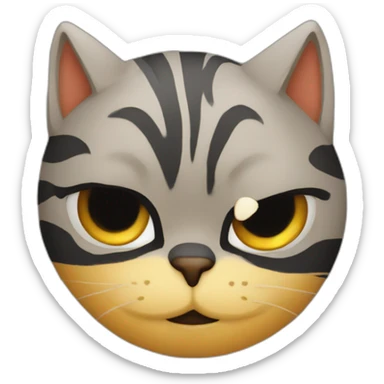 Chat rougis sticker