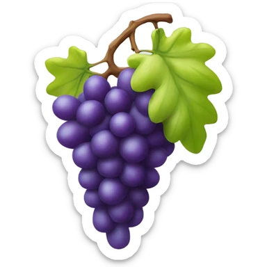 3D Grapes emoji  sticker