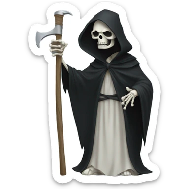 a grim reaper sticker