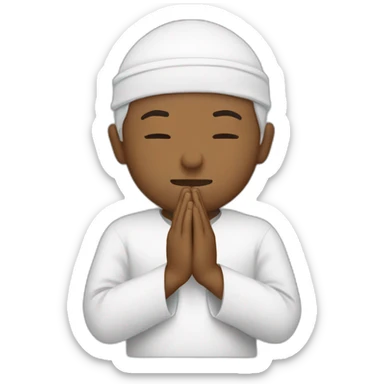 Muslim praying sticker