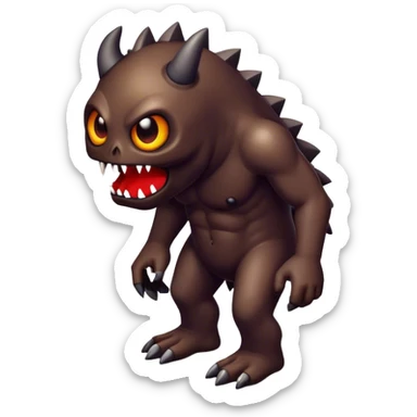 isometric dead space monster Lurking Shade sticker