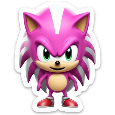 pink sonic the hedgehog sticker