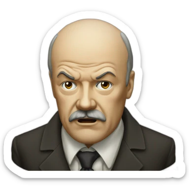 Lenin in shock sticker