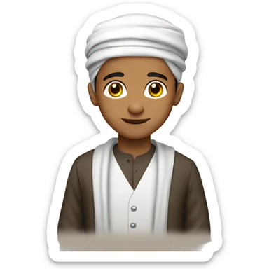 Handsome gentlemen muslim boy sticker