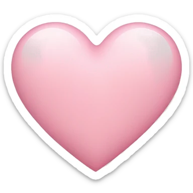 Light pink heart  sticker