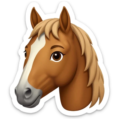 Cavalo com trump sticker
