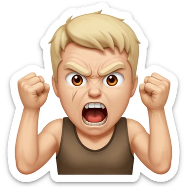 SCREAMING IN RAGE sticker