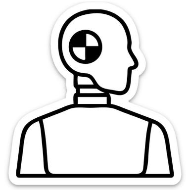 crash test dummy sticker