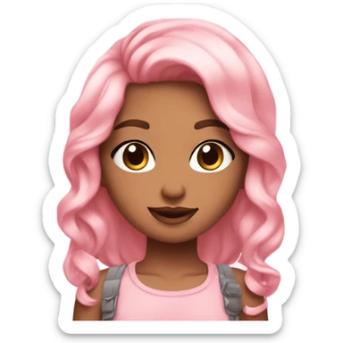 Cutesy pink girly vibes sticker