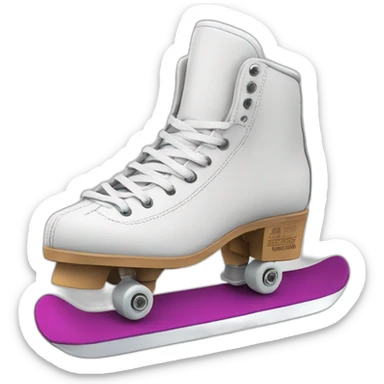 Une pomme fait du skate sticker