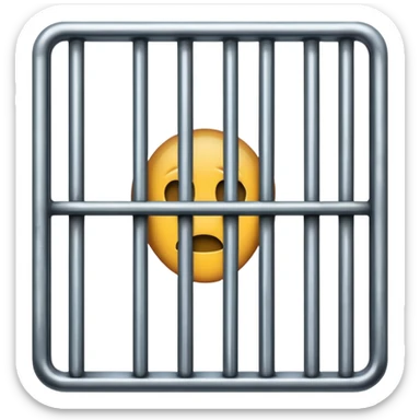 Prison bars sticker